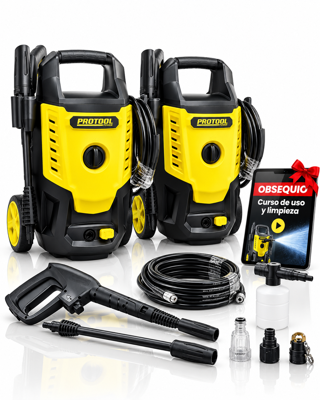 HIDROLAVADORA ELECTRICA PROTOOL 1400W 1650 PSI