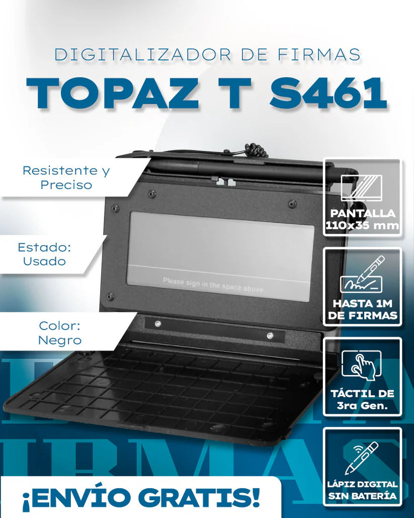 SigLite®✍️¡Mejora la calidad de tus firmas con TOPAZ T-S461!🔥Digitalizador de firmas