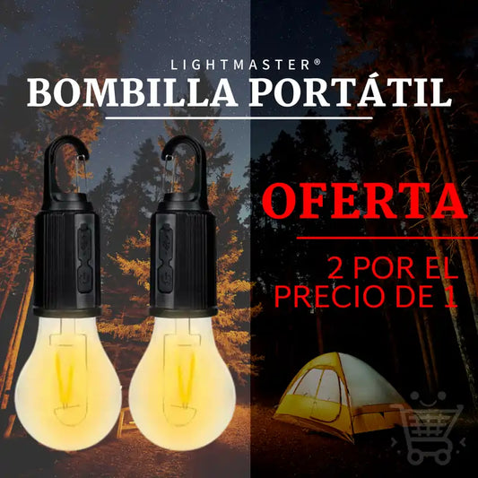 LightMaster®- 💡2X1 Bombilla Portátil Recargable🎁Compra 1 LighMaster y te Regalamos Otro🎁