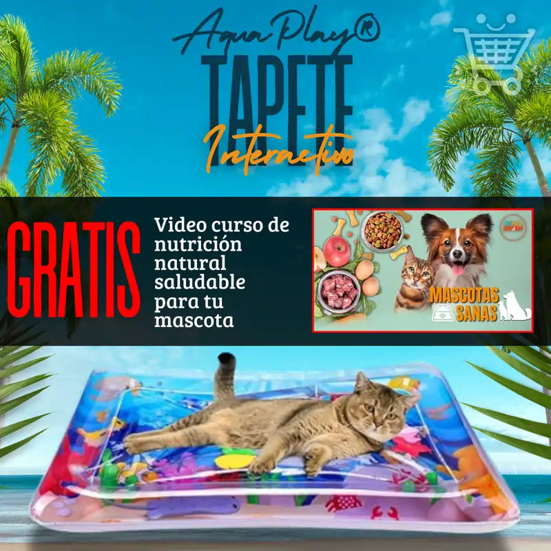 AquaPlay® -🐶Tapete Interactivo para Mascotas🐱¡Diversión Garantizada para tus Mascotas!🐾