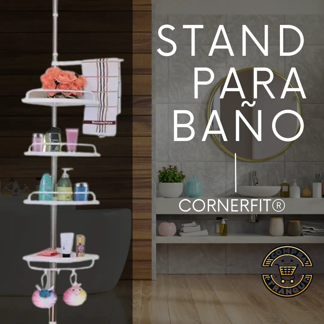 CornerFit® 🚿 ¡Organiza Cada Esquina de Tu Baño en minutos!🔝Esquinero DELUX Para Baño✨