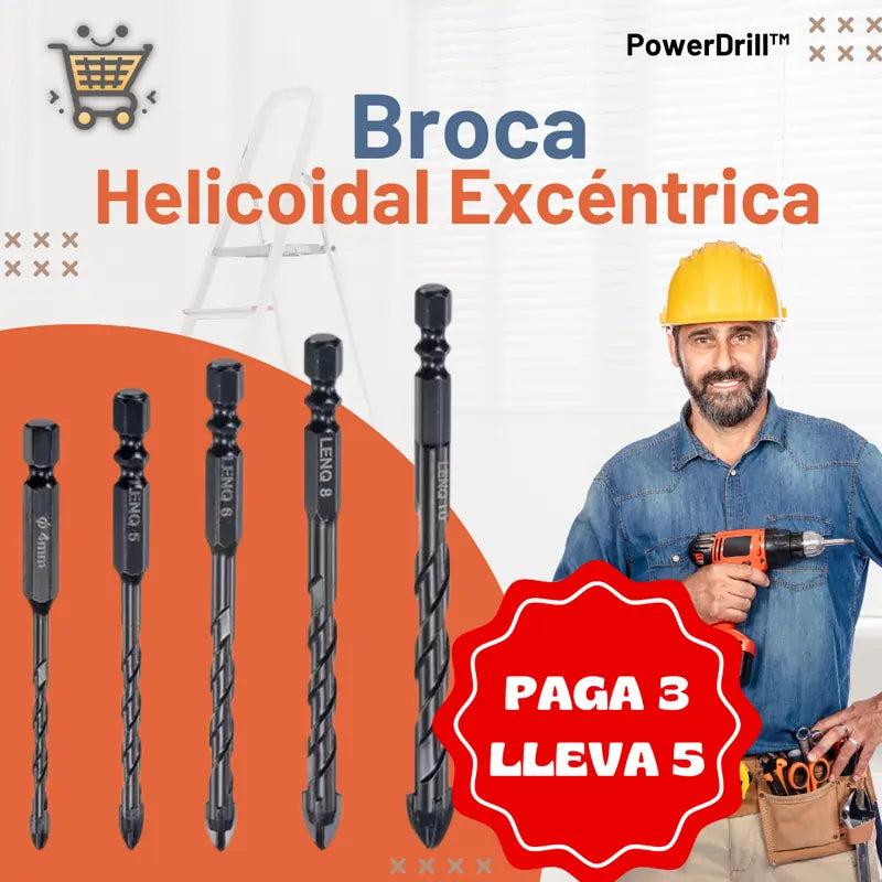 PowerDrill™🎁¡Paga 3 Lleva 5! 🎁Punta Potente y precisa🧰Taladra Cualquier Cosa🔩