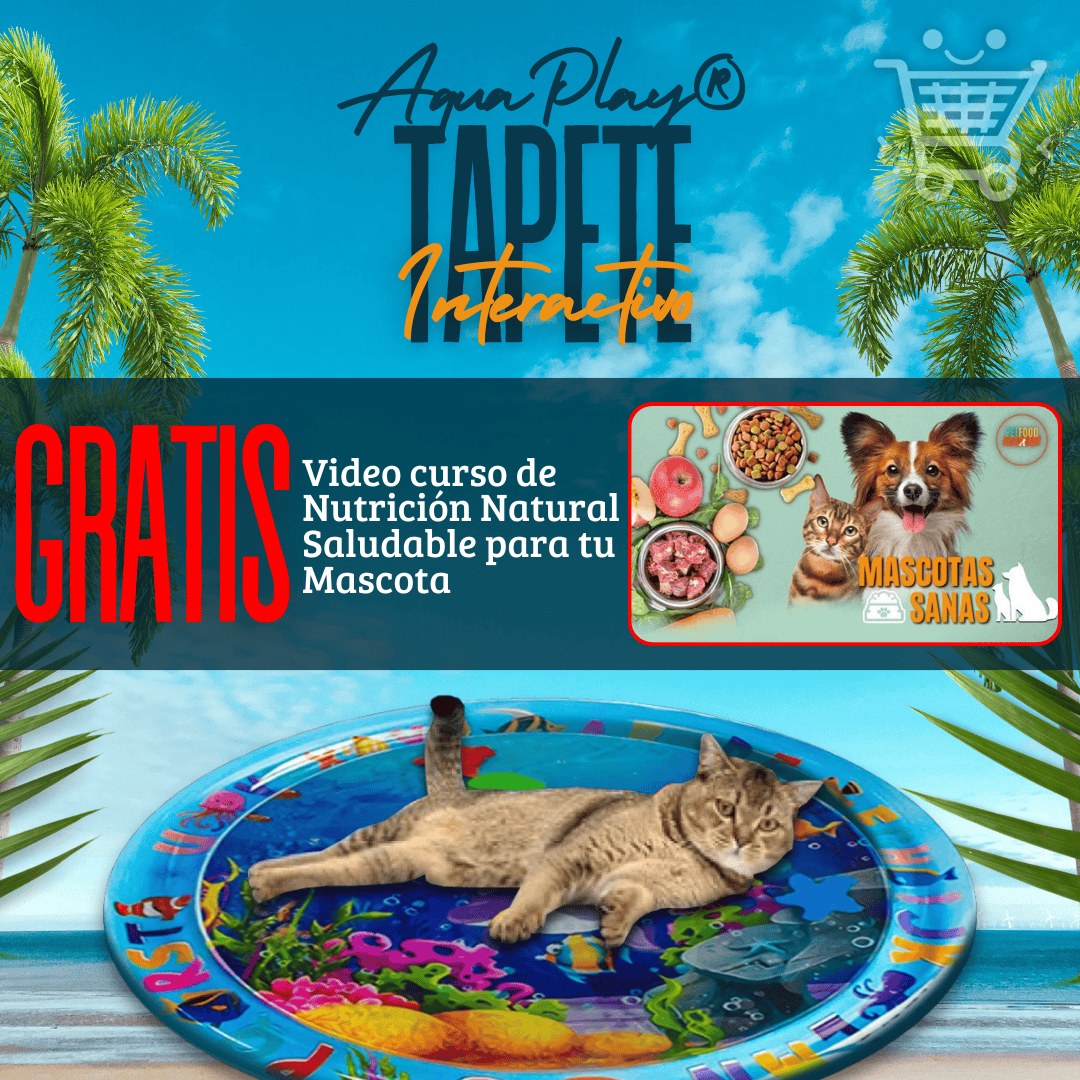 AquaPlay® PRO-🐶Tapete Interactivo Pro 🐱 ¡Pague 1 Lleve el otro GRATIS 🎁 + Curso nutricional de mascotas saludables!🐾
