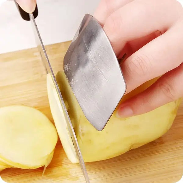 CutSafe®🔪¡Cocina Sin Miedo a Cortarte.🛡️ Echo de Titanio😮!Protector de dedos😎