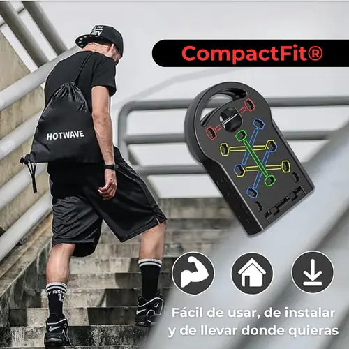 CompactFit® 😲20 en 1-Entrena en casa o donde quieras🔥¡Resultados rápidos y visibles!💪🏼