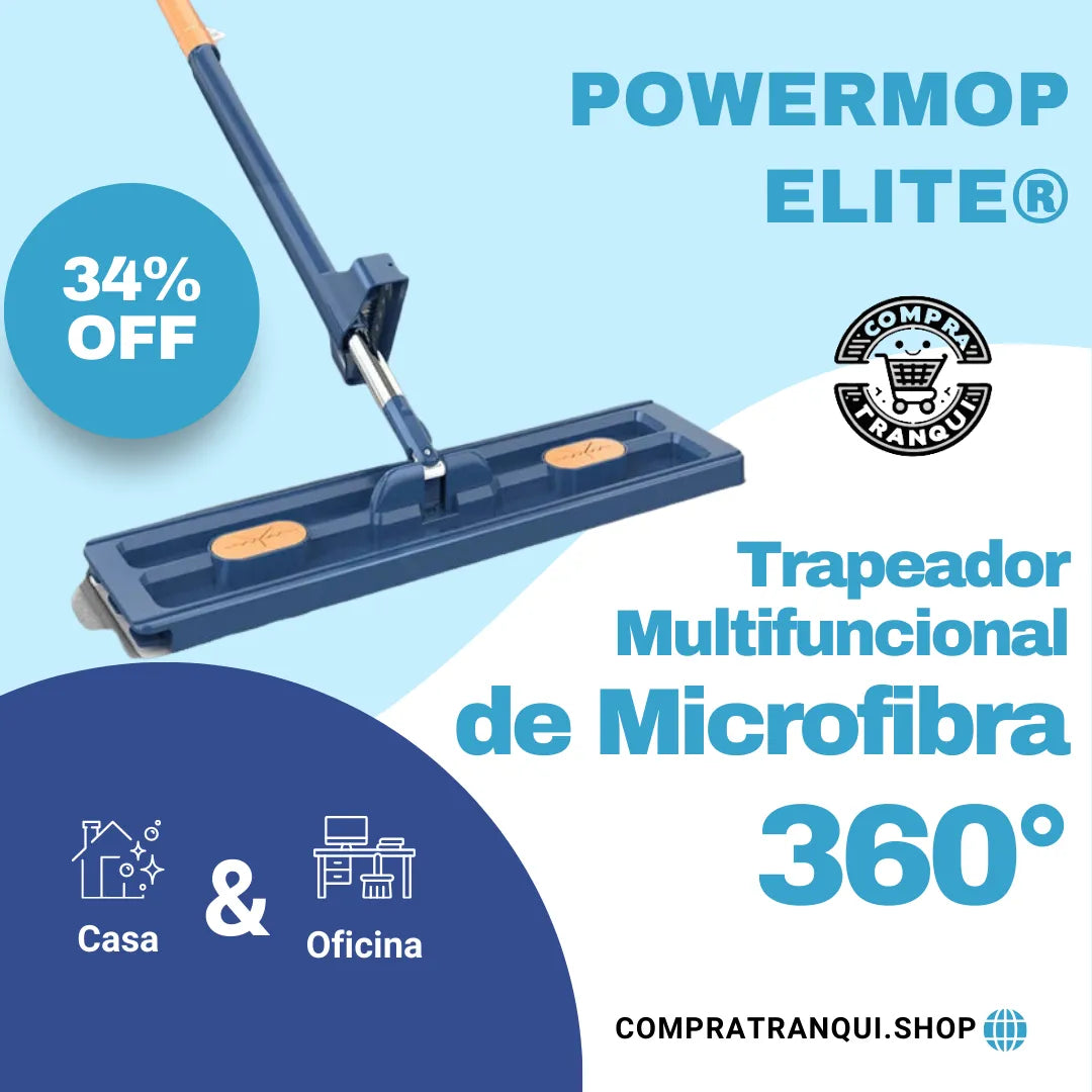 PowerMop Elite®- 🏠Trapeador-Multifuncional de 360°✨¡Oferta Solo por este mes !