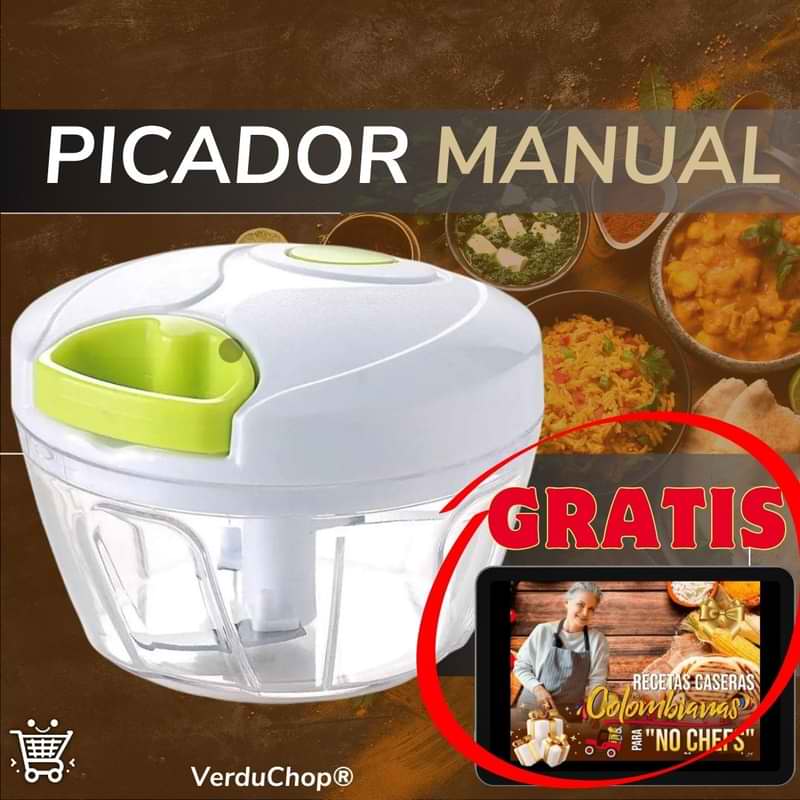 VerduChop®🥑¡Pica todo como un Chef y Ahorra Energía! - 🎁GRATIS🎁 Video Curso Recetas Caseras Colombianas🍅