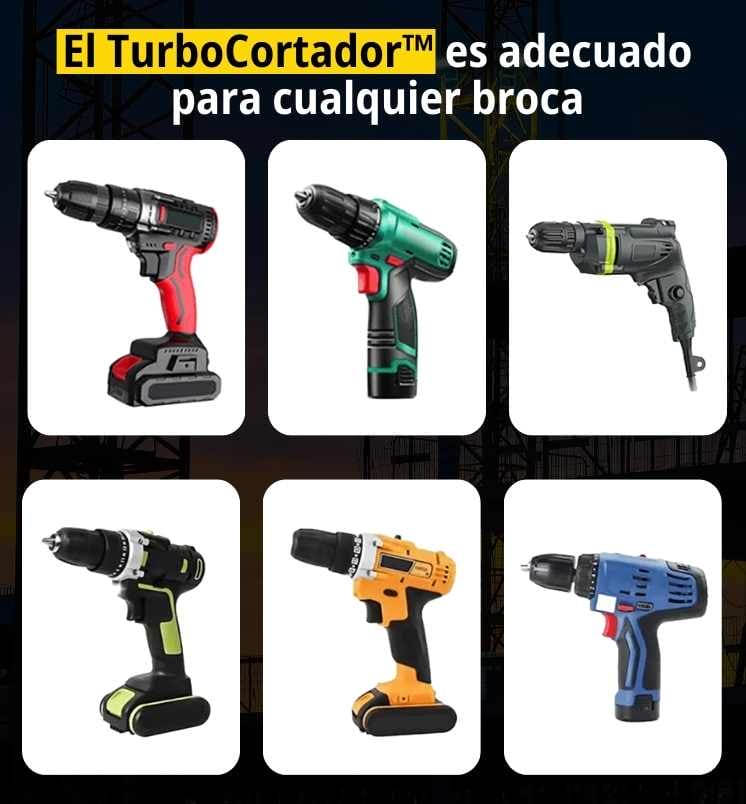 KIT TurboCortador de Láminas™ para taladro ✅ Preciso, Seguro y Fácil 🔒 Universal